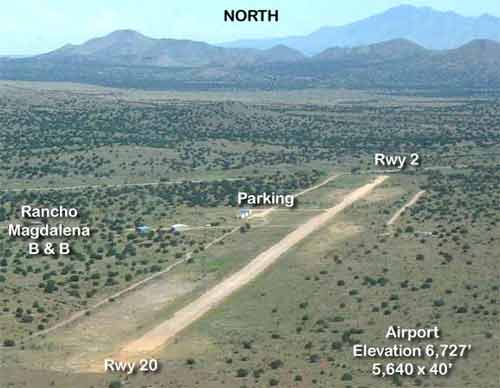 Runway map, aerial view