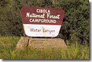 USDA sign, entrance to Water Canyon